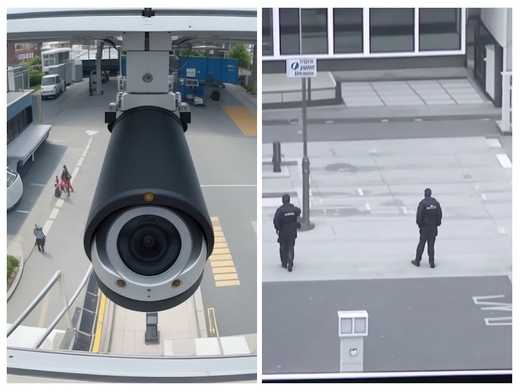 Установка видеонаблюдения по периметру территории